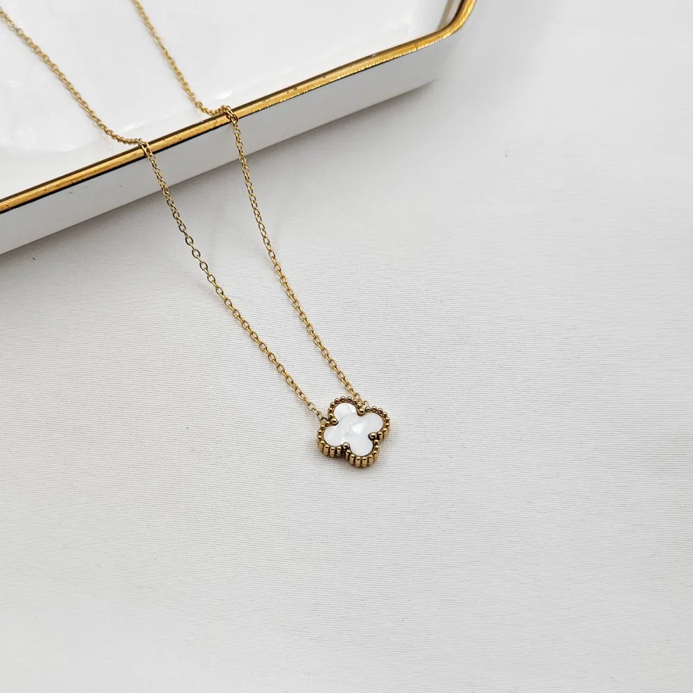 Stainless Steel Van Cleef Kolye