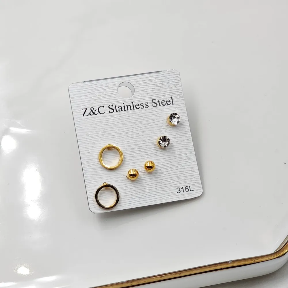 Stainless Steel Çelik Küpe Seti