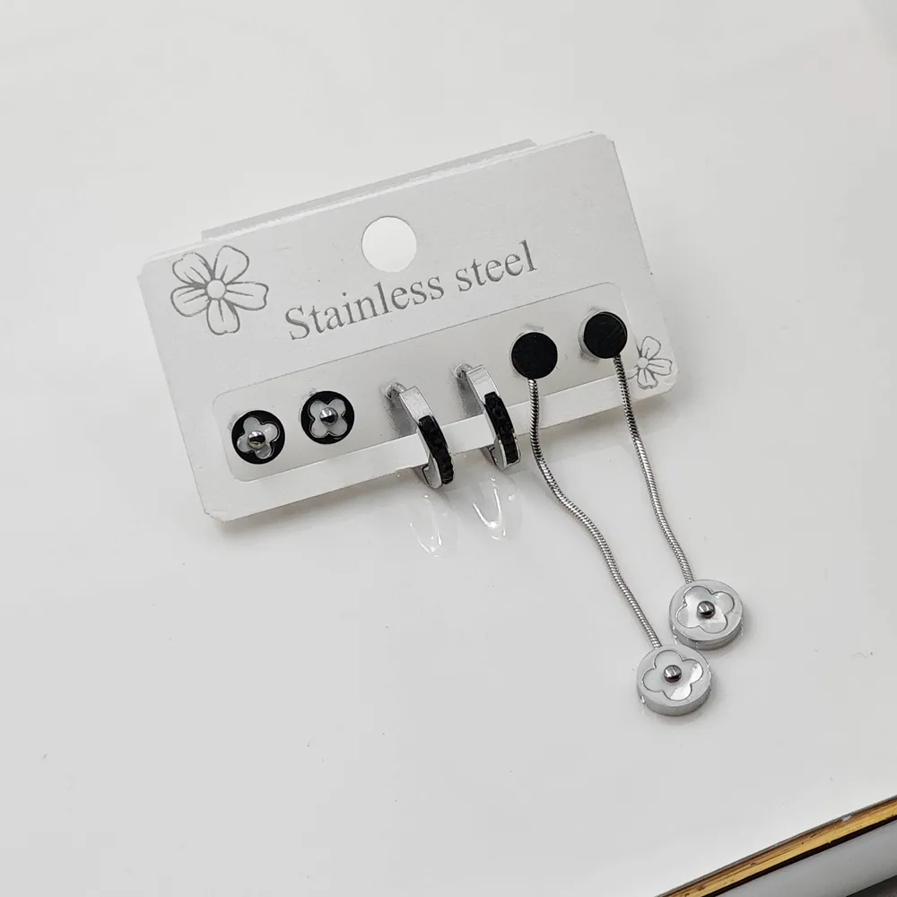 Stainless Steel Çelik Küpe Seti