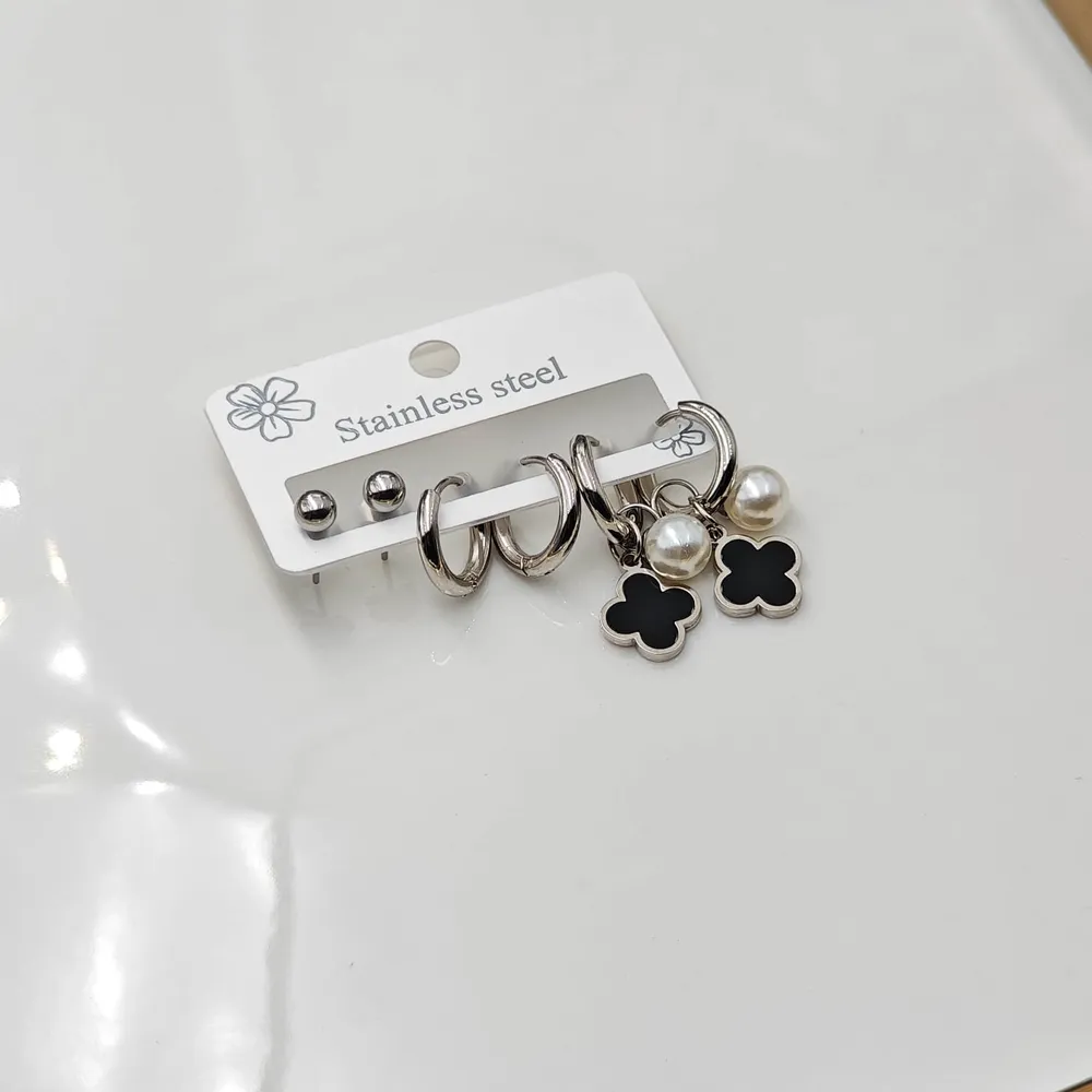 Stainless Steel Çelik Küpe Seti